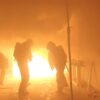 Impresionante incendio en un taller de aluminio, afortunadamente sin heridos