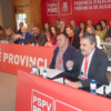 Francisco Rubio (Elche) y Yolanda Seva (Santa Pola), en el comité provincial de listas del PSOE