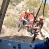 Movilizan un helicóptero para rescatar a un ciclista en Peña las Águilas