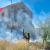 Incendio en la casa de la finca El Arsenal