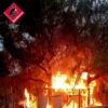 Incendio en la caseta de un chalet en Crevillent