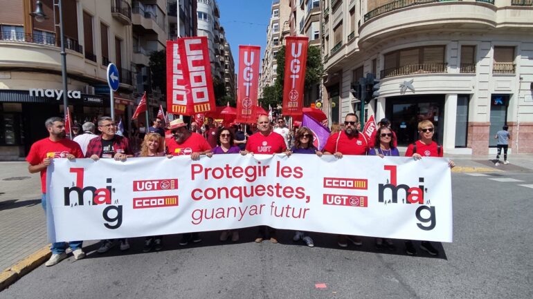 Llamamiento a participar en la manifestación del Primero de Mayo