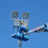 Crevillent. Cambian los focos del Estadio Municipal “Enrique Miralles” a iluminación LED