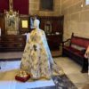 Nuevo manto y restauración de las andas de la Venida de la Virgen para estrenar en Cantillana (Sevilla)