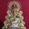La imagen de la Virgen del Rocío de Elche vuelve al Corazón de Jesús tras su restauración