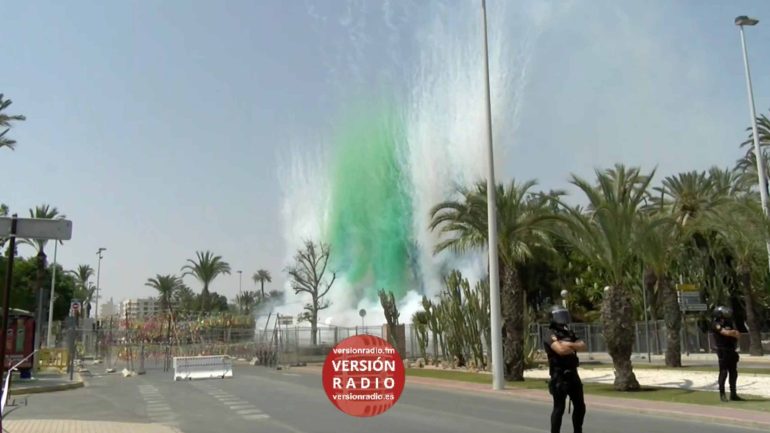 Cuarta mascletà del Concurso con Pirotecnia Turis y 148 kilos de pólvora