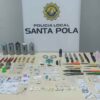Santa Pola. La Policía Local realizó 150 incautaciones de droga, armas blancas y otros objetos durante las Fiestas 2025