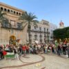 Concentración en Elche para pedir la liberación de las personas de la Flotilla de Gaza y para acabar con el «genocidio»