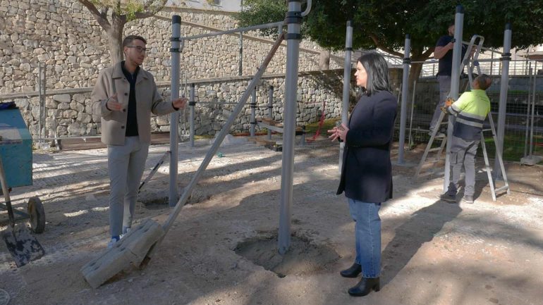 Crevillent. Nueva zona de calistenia en la Rambla de Castelar