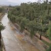 La lluvia hace que el río Vinalopó baje con más agua