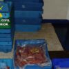 Santa Pola. La Guardia Civil inmoviliza 112 kilos de gamba roja ilegal