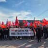 Concentración de trabajadores a las puertas de Analco