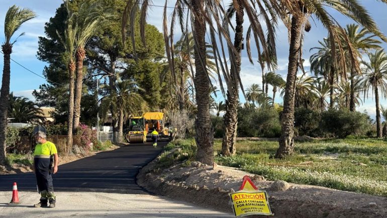 Más de 2 millones de euros para asfaltado de caminos en el Camp d’Elx