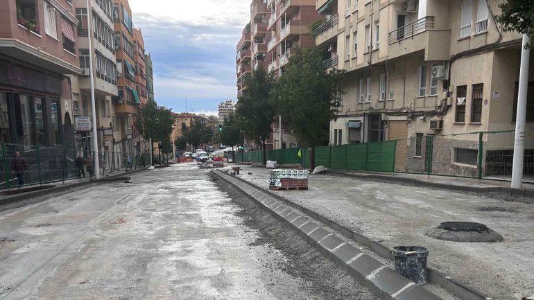 El 18 de febrero acabarán las obras de la calle Clara Campoamor