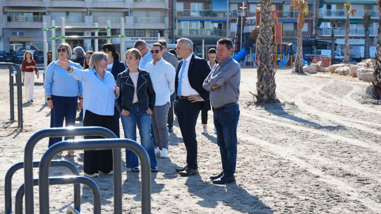 Santa Pola. El Plan de Sostenibilidad Turística en Destino avanza con las obras en la línea de costa de Gran Playa