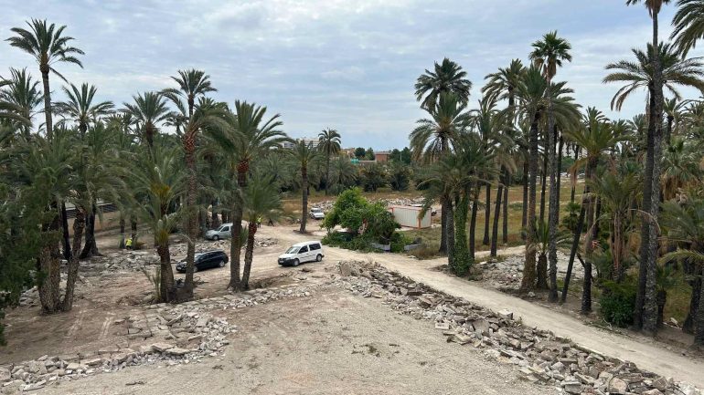 Obras en el Hort del Gat para convertirlo en el gran huerto histórico visitable de Elche