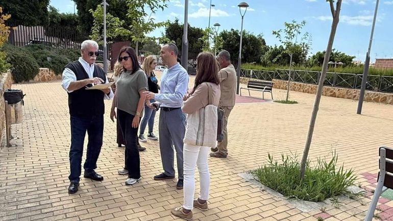 Santa Pola. Habilitan módulos prefabricados en el parque de la calle Logroño hasta que se haga el colegio Hispanidad