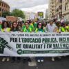 Profesorado de Elche participa en Valencia en la manifestación de educación