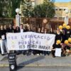 Performance para representar el entierro de la educación pública
