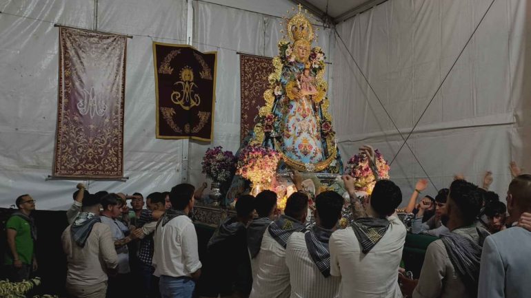 Primera noche de la Virgen del Rocío en el pantano