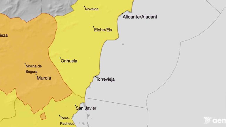 La AEMET establece nivel amarillo para este martes con temperaturas que pueden llegar a los 38º