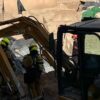 Rotura de una tubería de gas en la obra del Mercado Central