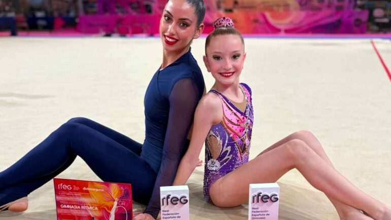 María González y Lola Rodríguez, del Club Chamara, triunfan el Campeonato Nacional de Gimnasia Rítmica