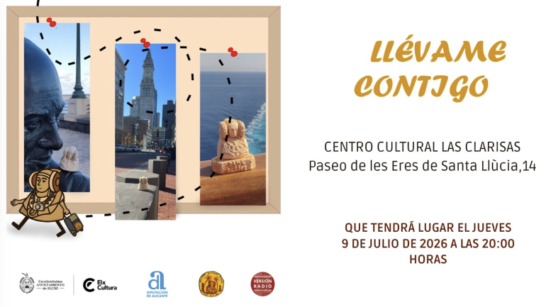 El Centro Cultural Las Clarisas acoge la exposición “Llévame contigo” de #LaDamadeElcheViajera