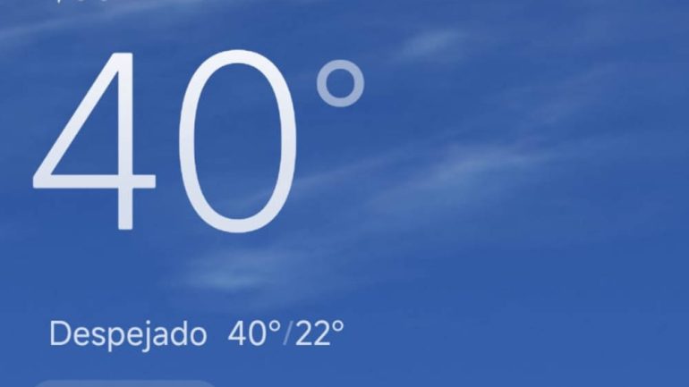 Se cumplen las previsiones y se alcanzan los 40 grados