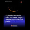 La pedanía ilicitana de Santa Ana verá el eclipse al 99,08% de su ocultación