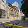 Comienzan los trabajos previos al desmontaje de la fachada de Riegos El Progreso