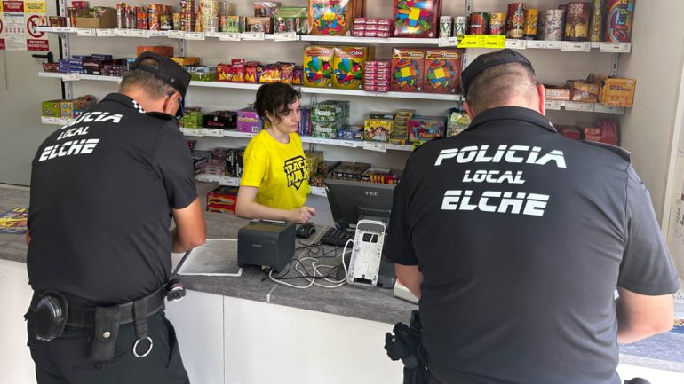 Inspecciones en los puntos de venta de pirotecnia