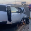 Una joven fallecida y dos personas heridas en un accidente en la AP-7 en Crevillent entre dos vehículos, uno de ellos que estaba averiado en el arcén
