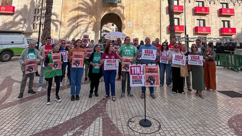 Llamamiento a participar en la huelga general del 11 de noviembre por «salarios, vivienda y precios»