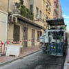 Recta final en las obras de asfaltado en la calle Major del Pla